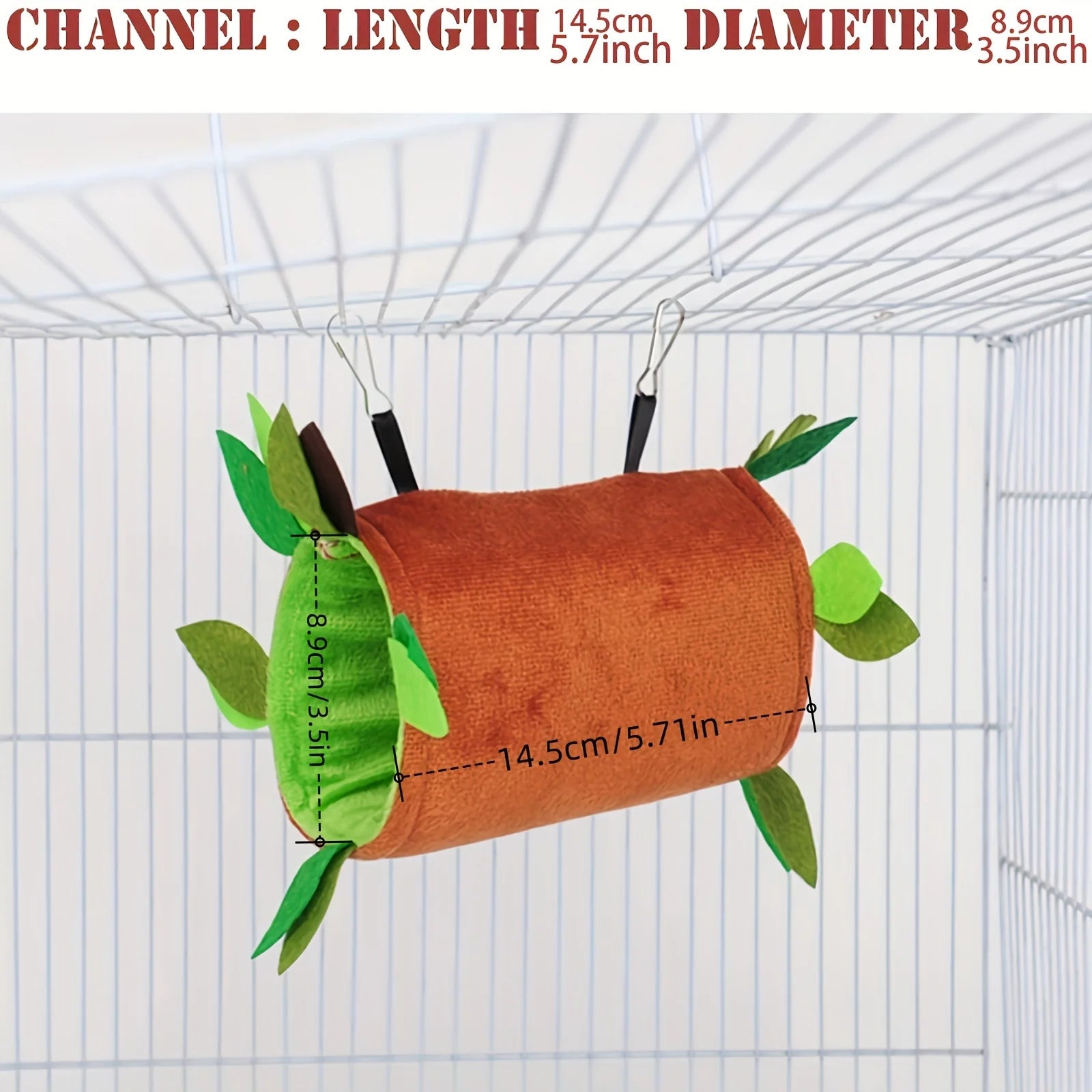 Double-layer Plush Cotton Hamster Hammock Round Swing for Small Animal