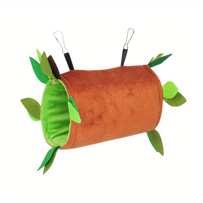 Double-layer Plush Cotton Hamster Hammock Round Swing for Small Animal